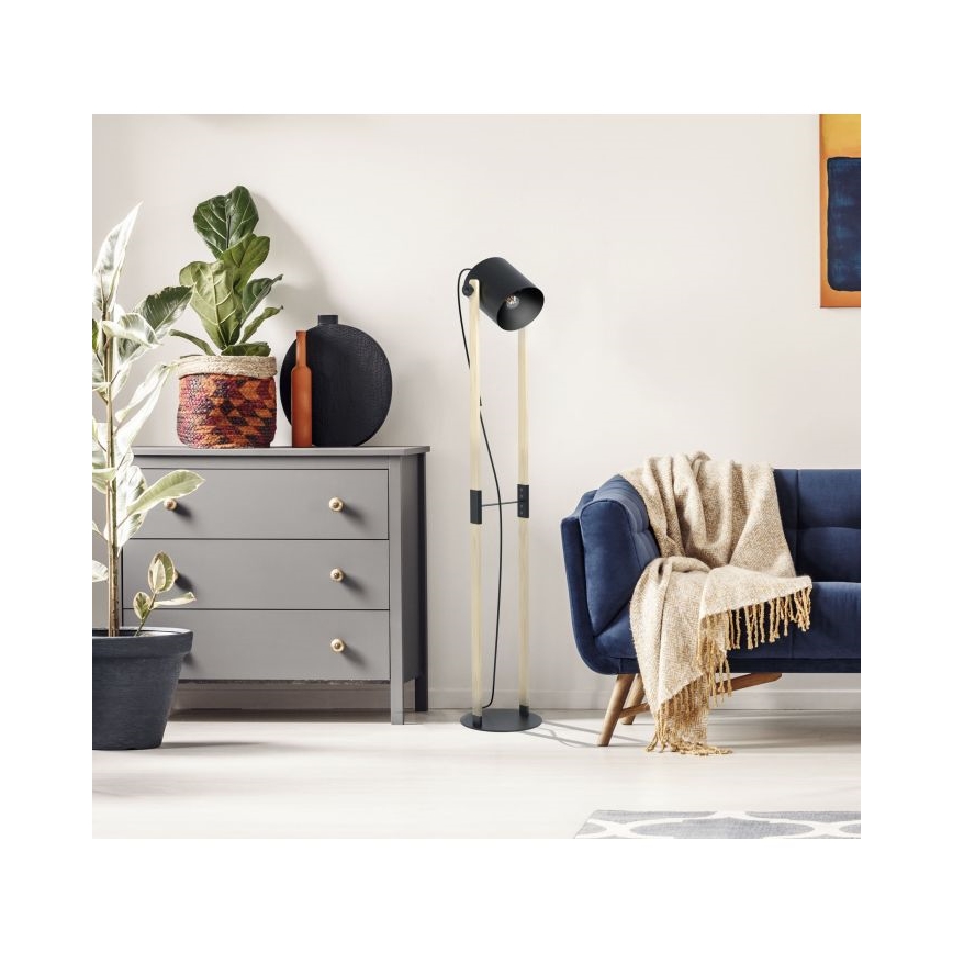 Eglo 43048 - Lattialamppu HORNWOOD 1xE27/28W/230V