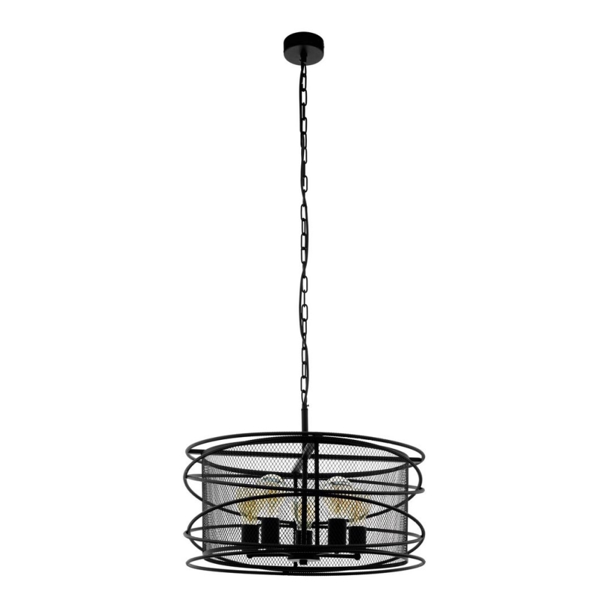 Eglo 43093 - Kattokruunu ketjussa BLACKWATER 5xE27/60W/230V
