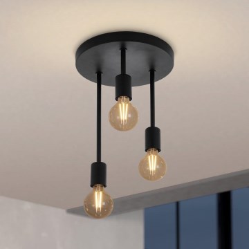 Eglo 43126 - Riippukattokruunu WILMCOTE 3xE27/60W/230V