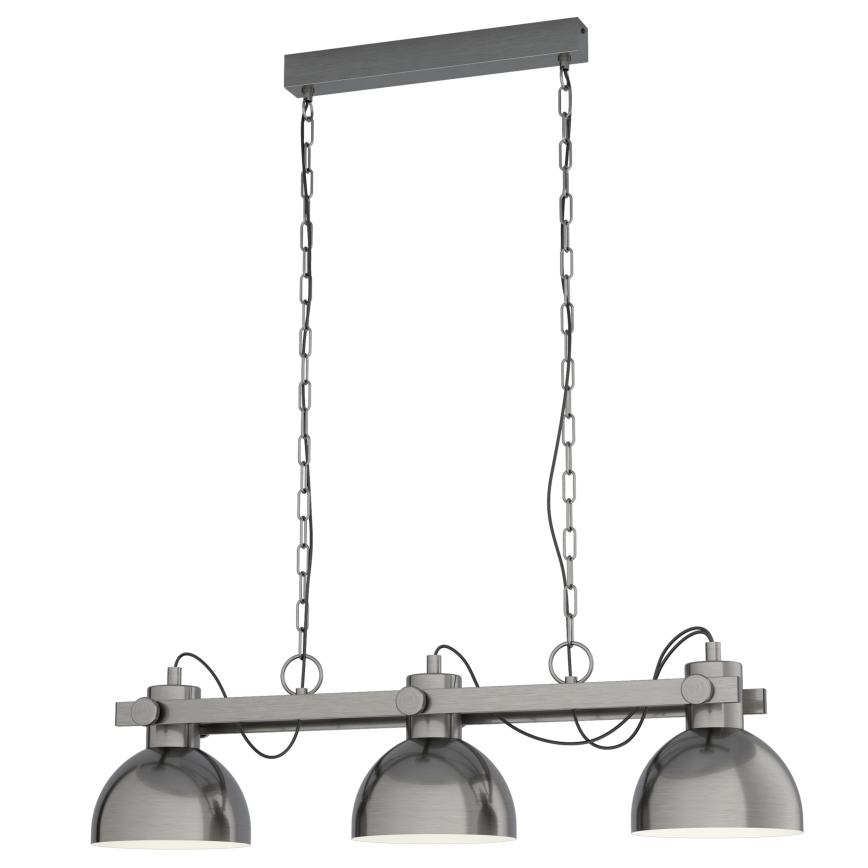 Eglo 43168 - Kattokruunu ketjussa LUBENHAM 3xE27/28W/230V