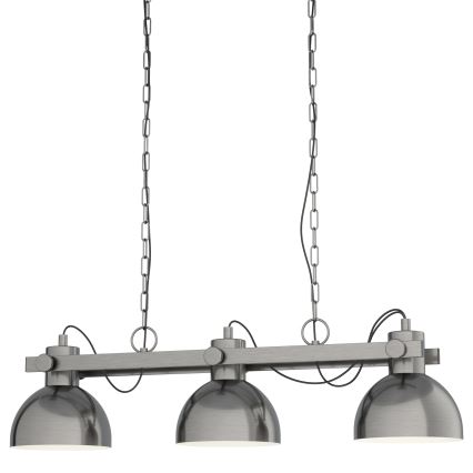 Eglo 43168 - Kattokruunu ketjussa LUBENHAM 3xE27/28W/230V