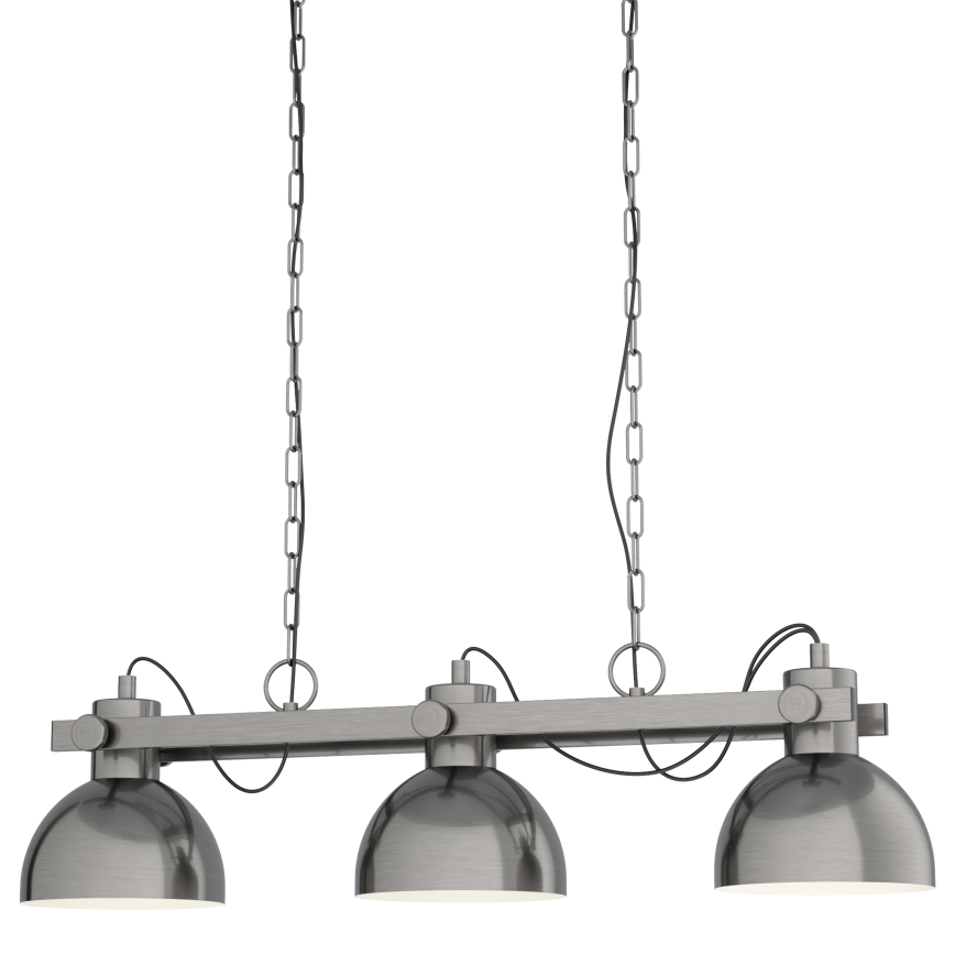 Eglo 43168 - Kattokruunu ketjussa LUBENHAM 3xE27/28W/230V