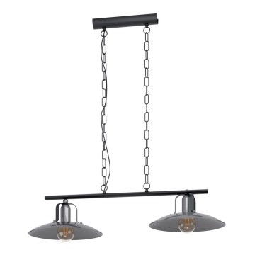 Eglo 43204 - Kattokruunu ketjussa KENILWORTH 2xE27/28W/230V