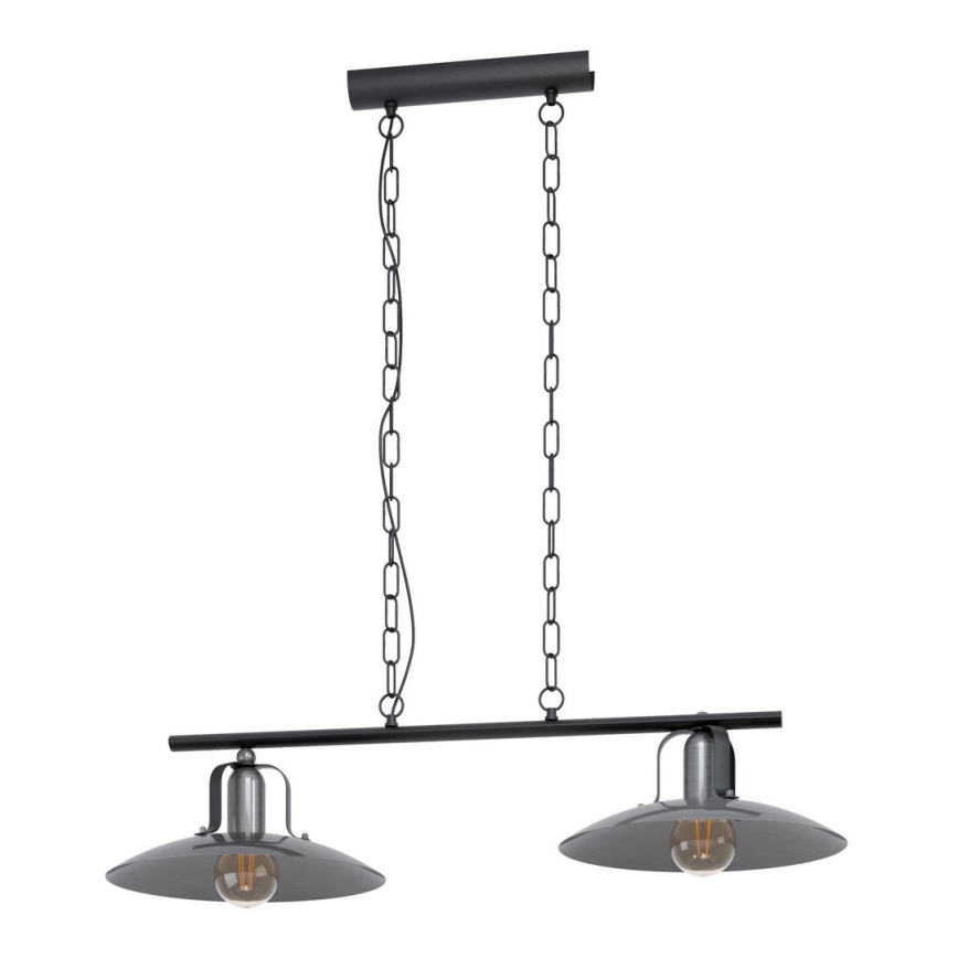 Eglo 43204 - Kattokruunu ketjussa KENILWORTH 2xE27/28W/230V