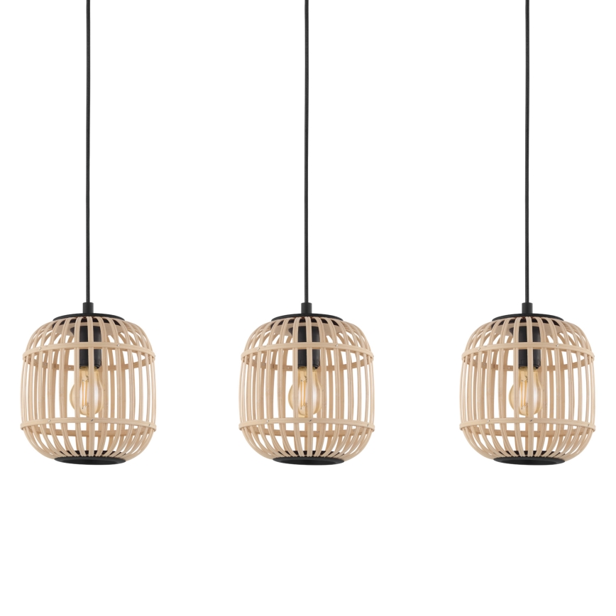 Eglo 43217 - Kattokruunu narulla BORDESLEY 3xE27/28W/230V