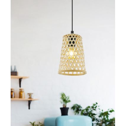 Eglo 43252 - Kattokruunu narulla CLAVERDON 1xE27/40W/230V halkaisija 180mm