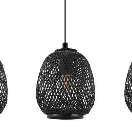 Eglo 43266 - Kattokruunu narulla DEMBLEBY 1 3xE27/40W/230V