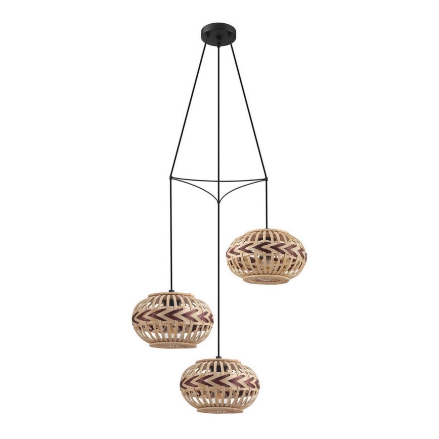 Eglo 43273 - Kattokruunu narulla DONDARRION 3xE27/40W/230V