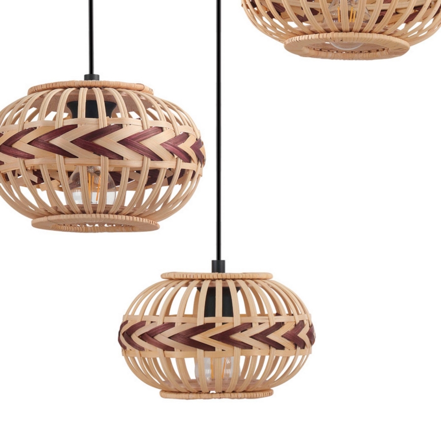 Eglo 43273 - Kattokruunu narulla DONDARRION 3xE27/40W/230V