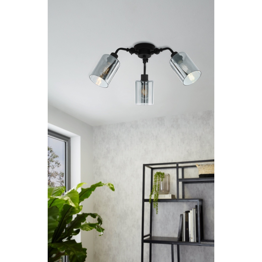 Eglo 43308 - Kiinteä kattokruunu FORESTBURG 3xE27/40W/230V