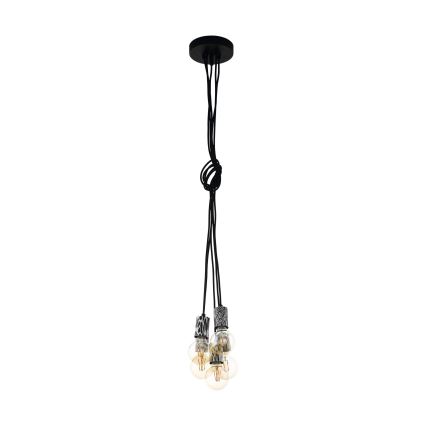 Eglo 43314 - Kattokruunu narulla COULSDON 5xE27/10W/230V