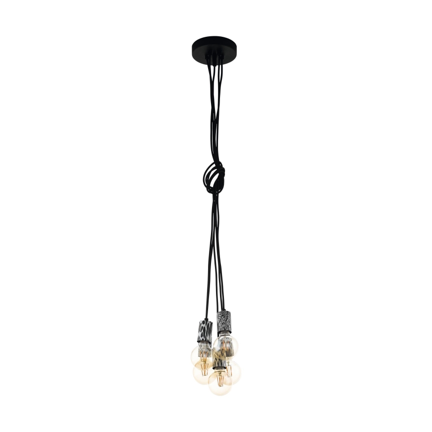 Eglo 43314 - Kattokruunu narulla COULSDON 5xE27/10W/230V