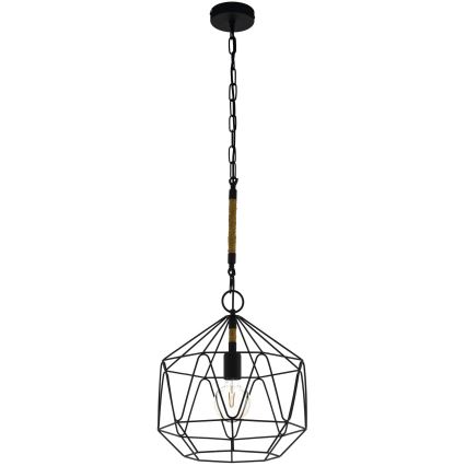 Eglo 43328 - Kattokruunu narulla COTTINGHAM 1xE27/40W/230V