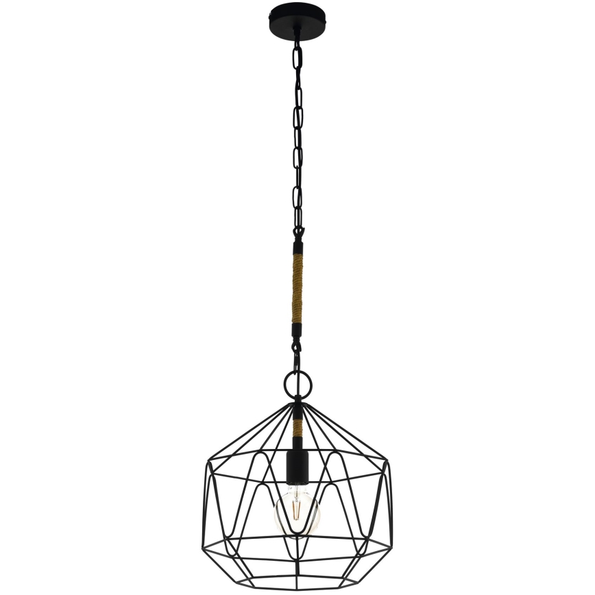 Eglo 43328 - Kattokruunu narulla COTTINGHAM 1xE27/40W/230V