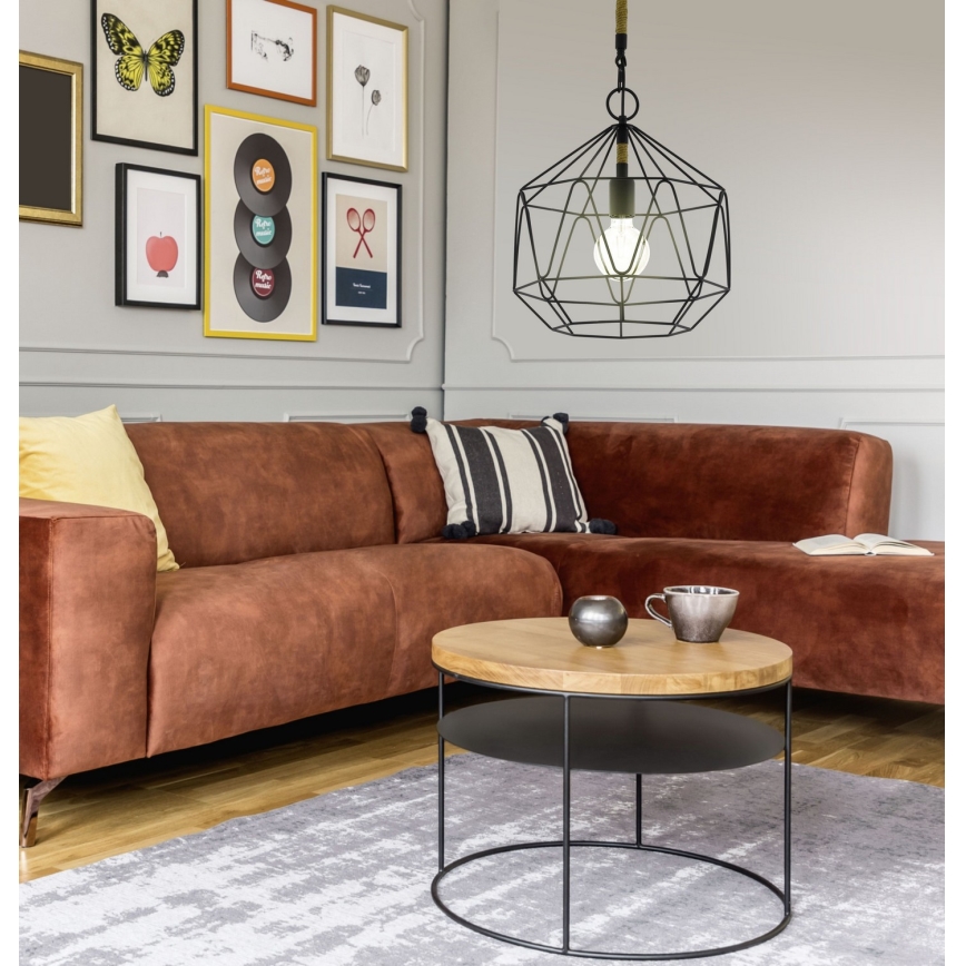 Eglo 43328 - Kattokruunu narulla COTTINGHAM 1xE27/40W/230V