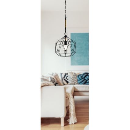 Eglo 43328 - Kattokruunu narulla COTTINGHAM 1xE27/40W/230V