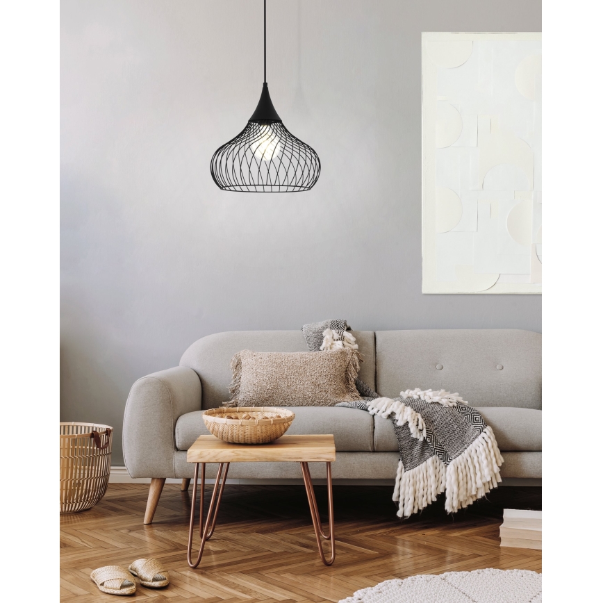 Eglo 43344 - Kattokruunu narulla STAVERTON 1xE27/60W/230V