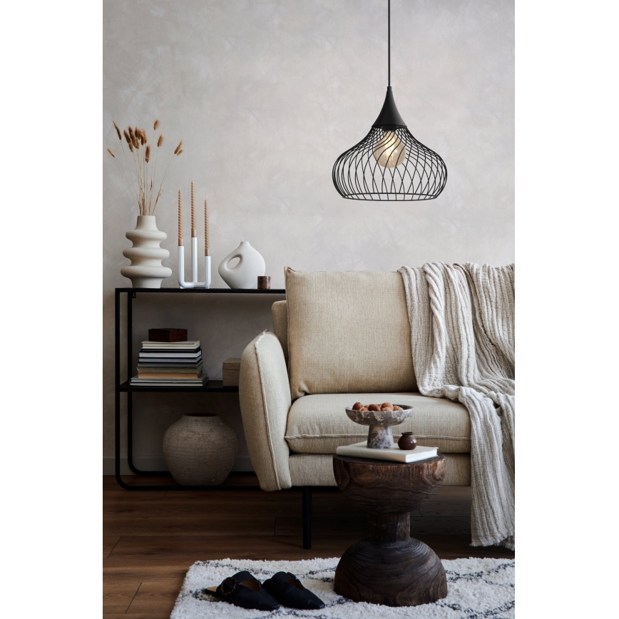 Eglo 43344 - Kattokruunu narulla STAVERTON 1xE27/60W/230V