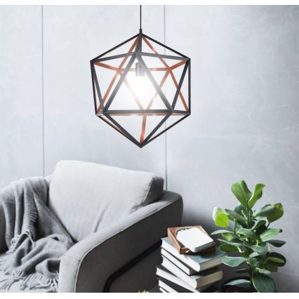 Eglo 43349 - Kattokruunu narulla EMBLETON 1 1xE27/60W/230V