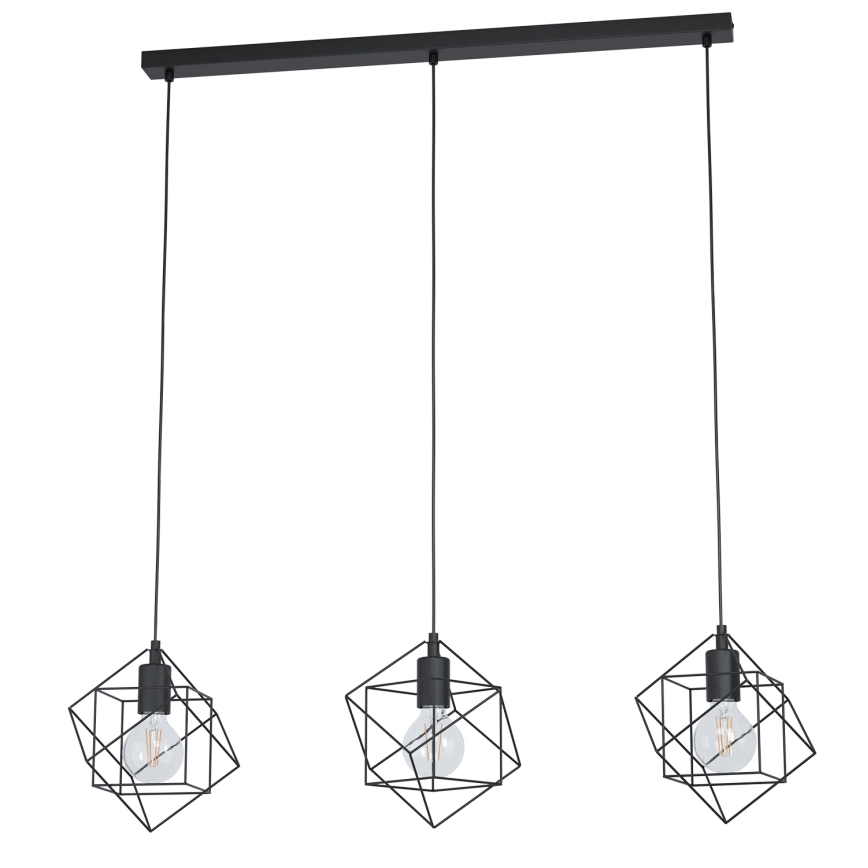 Eglo 43361 - Kattokruunu narulla STRAITON 3xE27/60W/230V