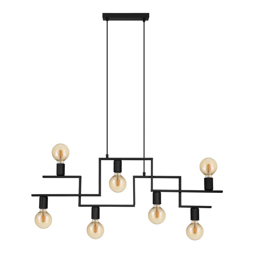 Eglo 43365 - Kattokruunu narulla FEMBARD 7xE27/60W/230V