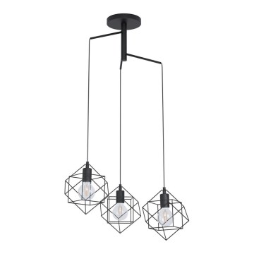 Eglo 43366 - Kattokruunu narulla STRAITON 3xE27/60W/230V
