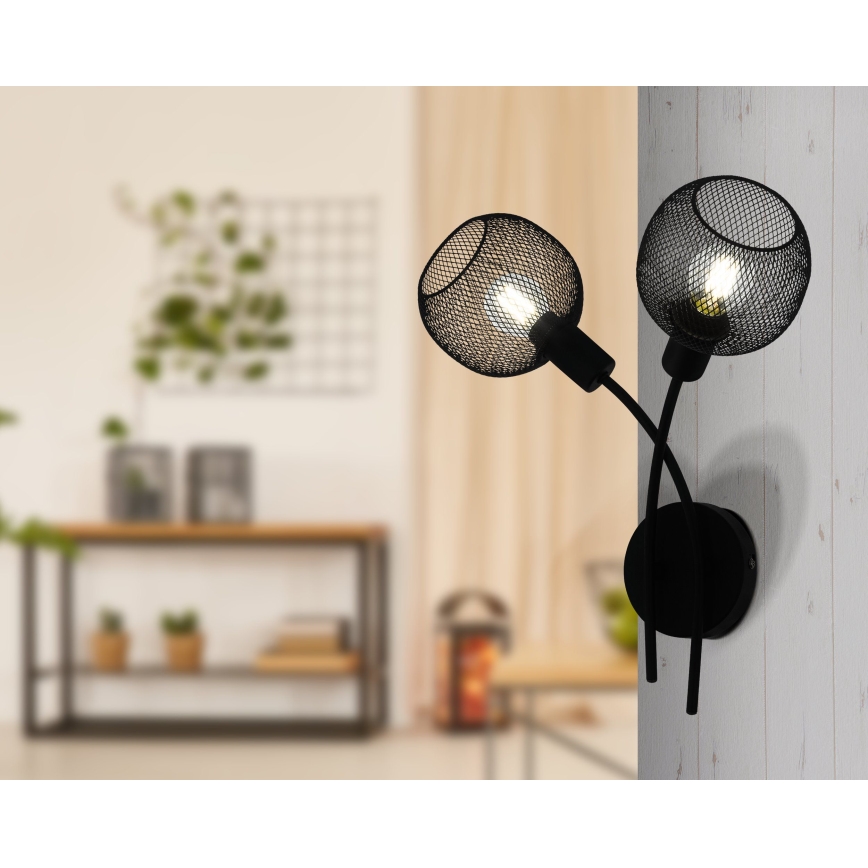 Eglo 43375 - Seinävalaisin WRINGTON 1 2xE14/40W/230V