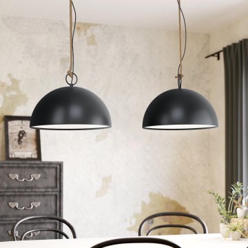 Eglo 43397 - Kattokruunu narulla HODSOLL 2xE27/40W/230V