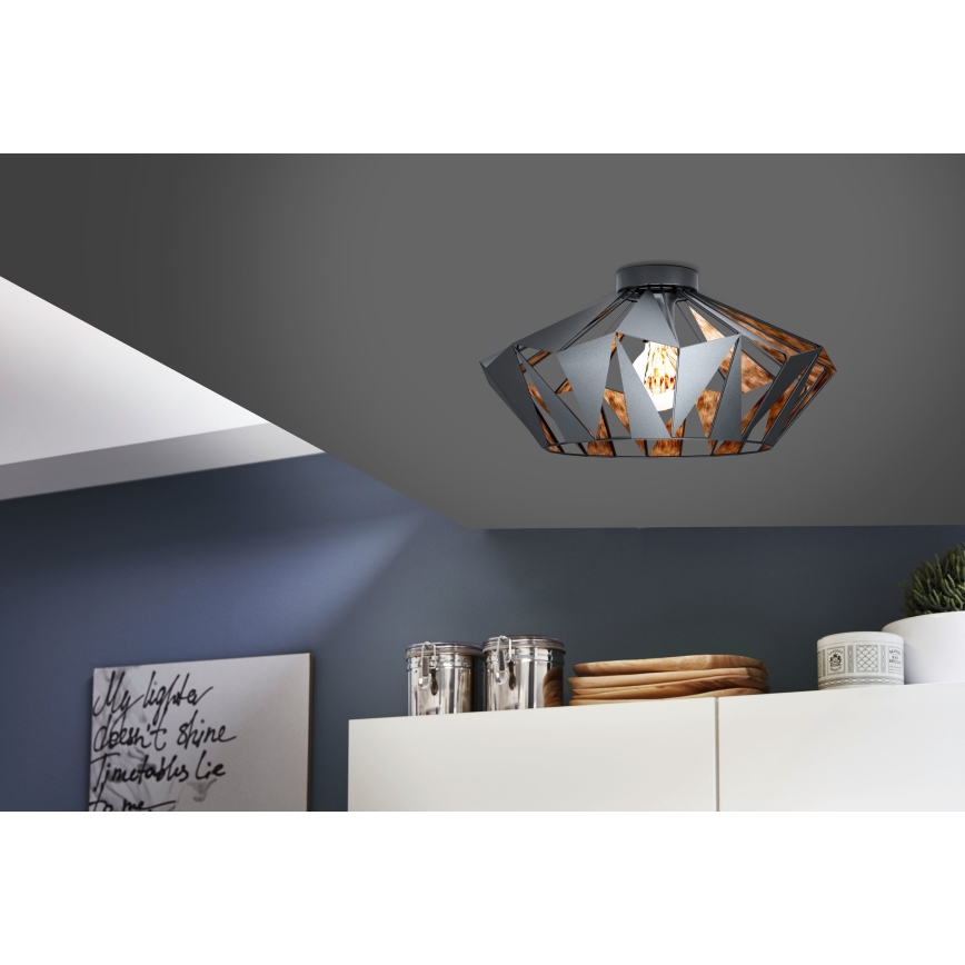 Eglo 43399 - Kattovalo CARLTON 6 1xE27/60W/230V
