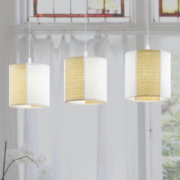 Eglo 43402 - Kattokruunu narulla ARNHEM 3xE27/40W/230V