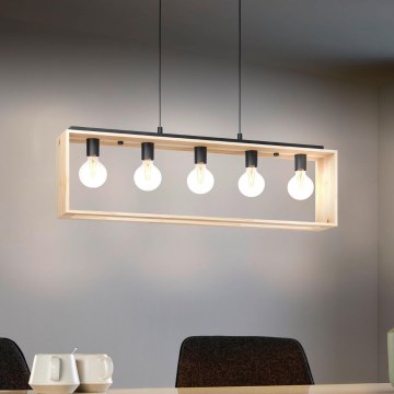 Eglo 43414 - Kattokruunu narulla FAMBOROUGH 5xE27/40W/230V