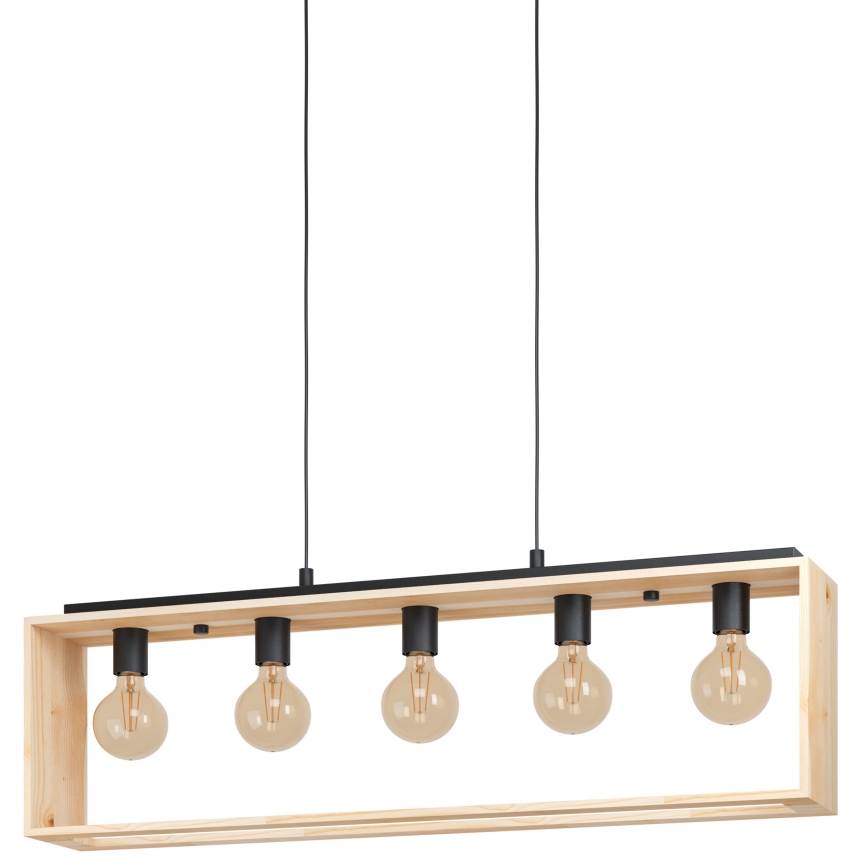 Eglo 43414 - Kattokruunu narulla FAMBOROUGH 5xE27/40W/230V