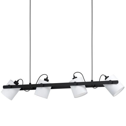 Eglo 43425 - Kattokruunu narulla HORNWOOD 1 4xE27/28W/230V