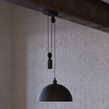 Eglo 43435 - Kattokruunu narulla WINKWORTH 1 1xE27/40W/230V