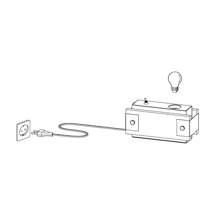 Eglo 43469 - Pöytävalaisin LAYHAM 1xE27/16W/230V