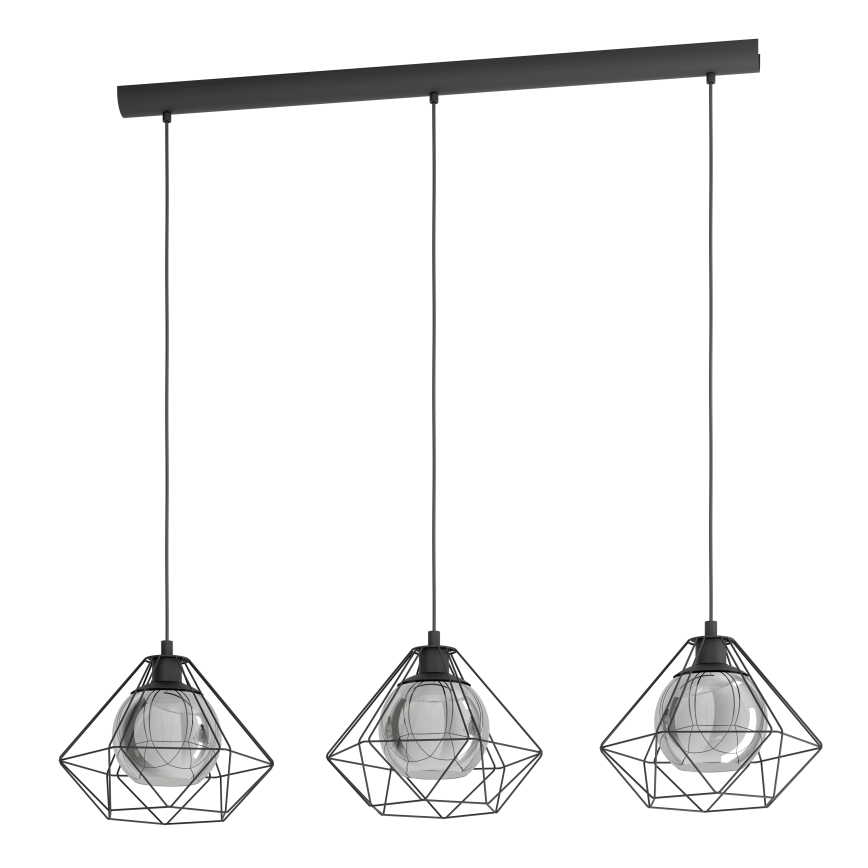 Eglo 43483 - Kattokruunu narulla VERNHAM 3xE27/40W/230V