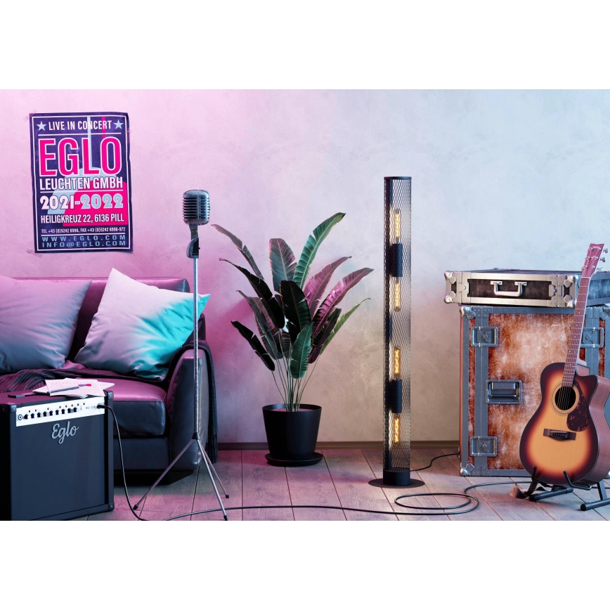 Eglo - Lattialamppu 4xE27/40W/230V