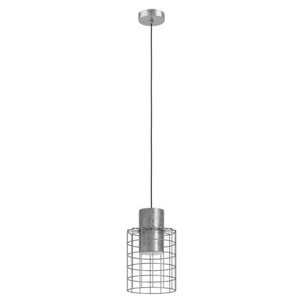 Eglo - Kattokruunu johdossa 1xE27/40W/230V d. 20 cm hopea