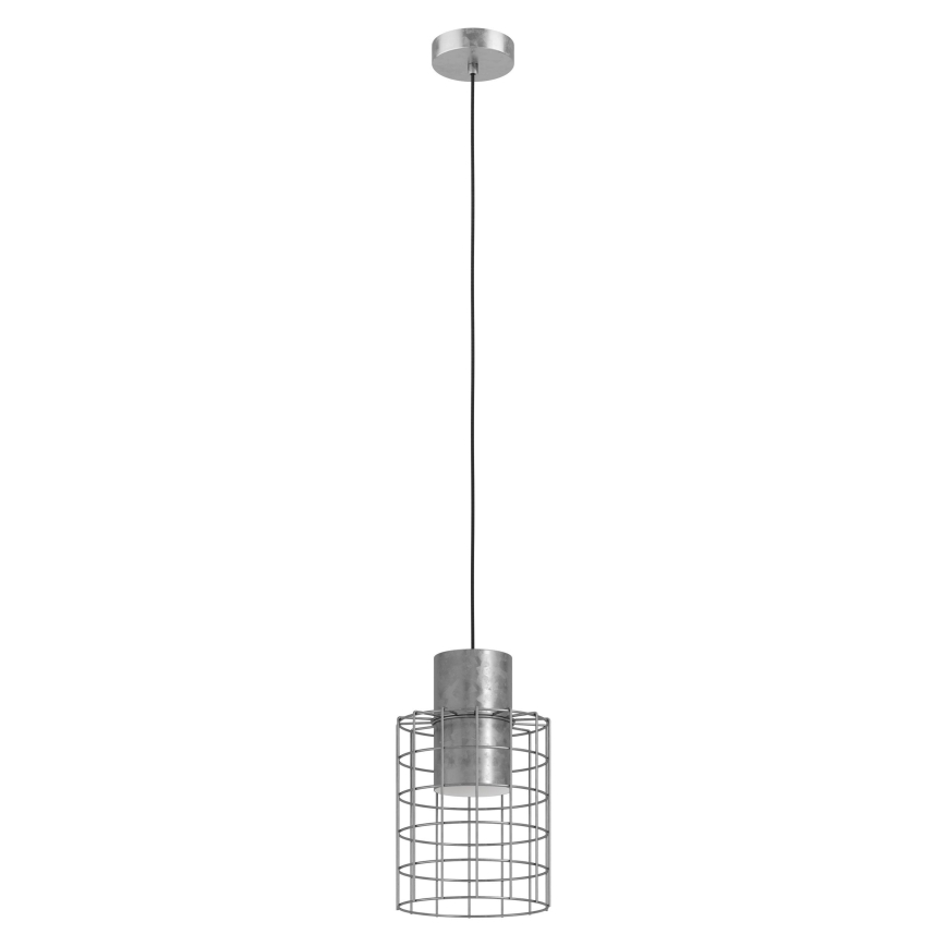 Eglo - Kattokruunu johdossa 1xE27/40W/230V d. 20 cm hopea