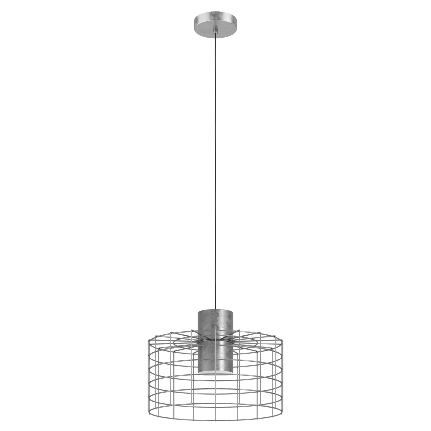 Eglo - Kattokruunu johdossa 1xE27/40W/230V d. 38 cm hopea