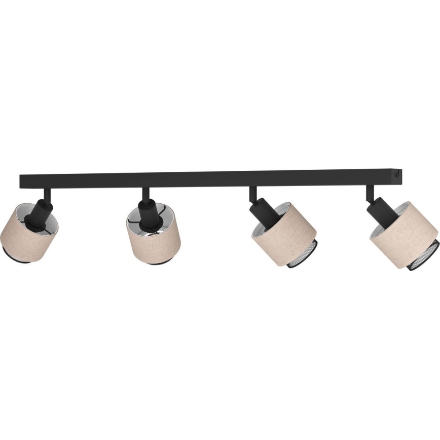 Eglo - Kohdevalo 4xE14/40W/230V musta/beige