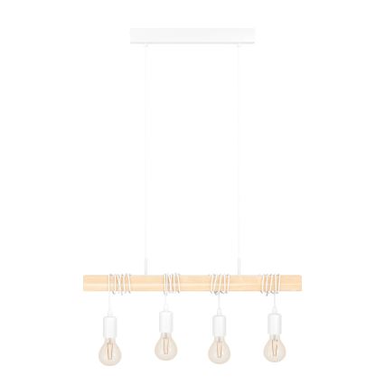 Eglo - Kattokruunu johdossa TOWNSHEND 4xE27/60W/230V - FSC sertifioitu