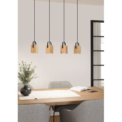 Eglo - LED-kattokruunu johdossa 4xGU10/3W/230V