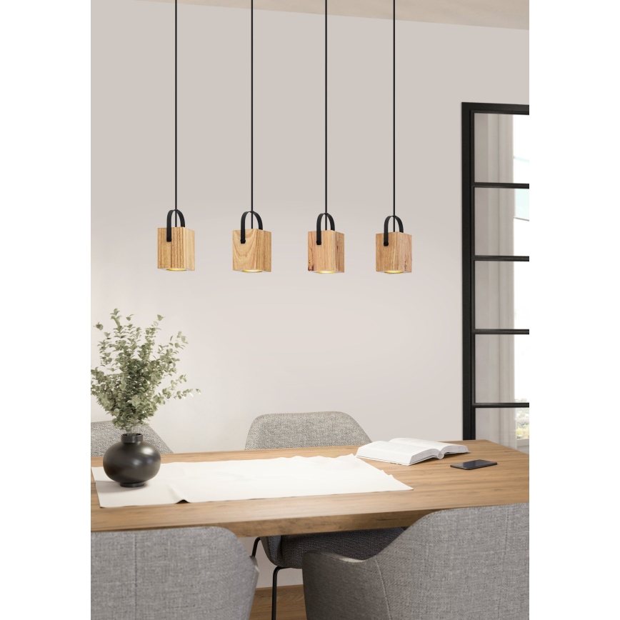 Eglo - LED-kattokruunu johdossa 4xGU10/3W/230V