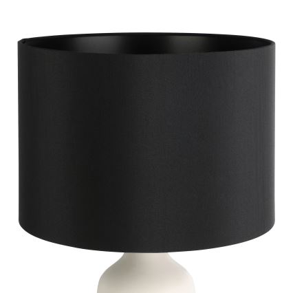 Eglo - Pöytävalaisin 1xE27/40W/230V musta/valkoinen