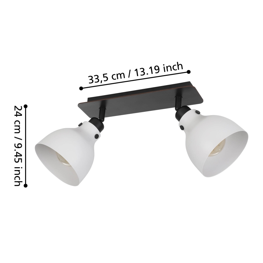 Eglo 43828 - Kohdevalo MATLOCK 2xE27/40W/230V