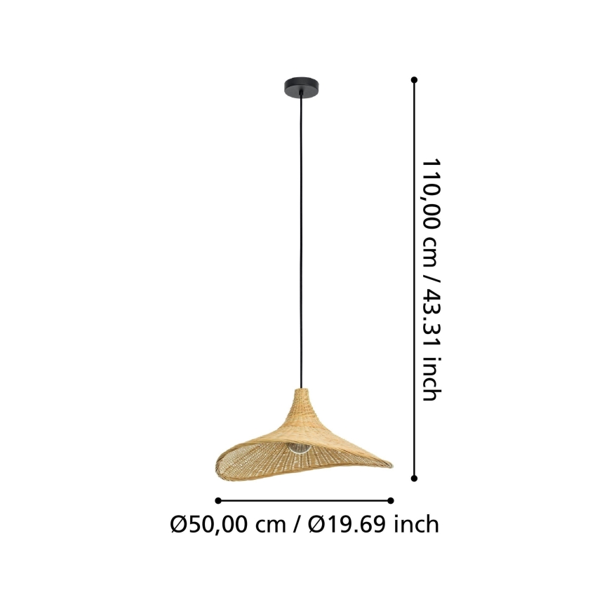 Eglo 43869 - Riippuvalaisin HAXEY 1xE27/40W/230V