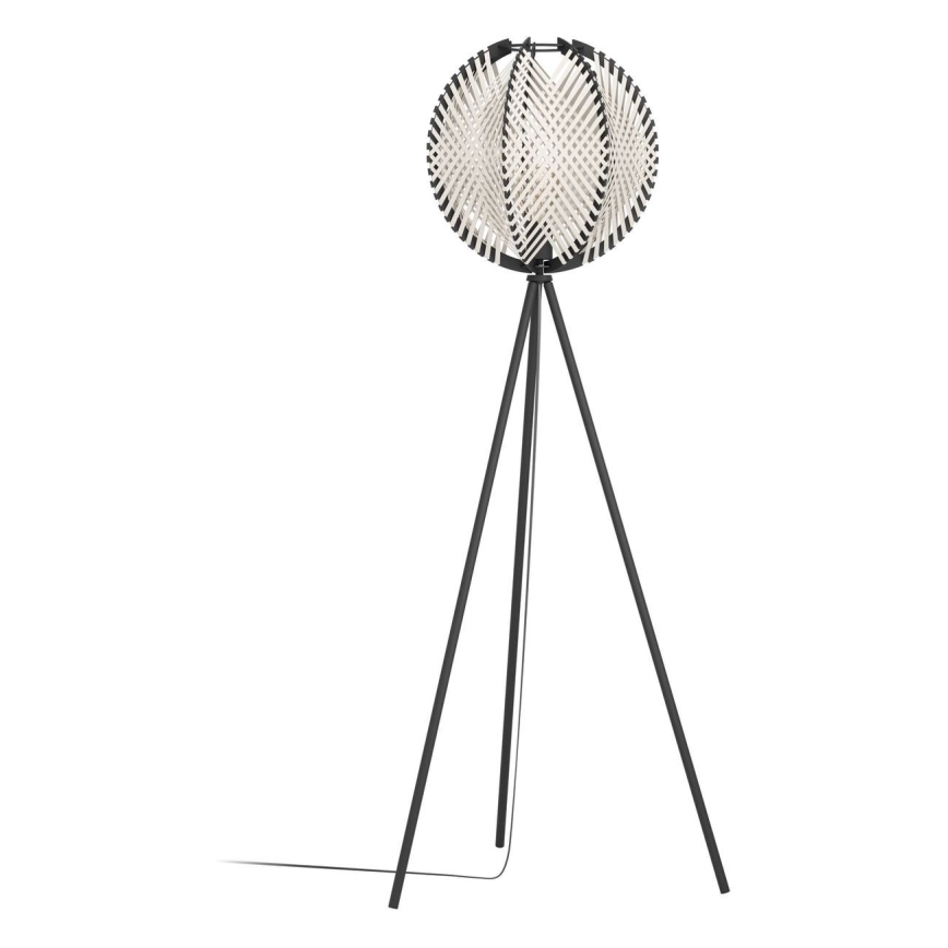 Eglo - Lattialamppu 1xE27/40W/230V valkoinen/musta