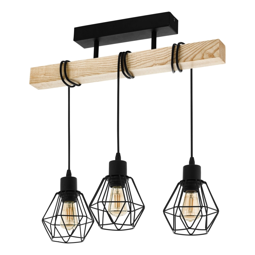 Eglo - Kiinteä kattokruunu TOWNSHEND 3xE27/60W/230V - FSC sertifioitu