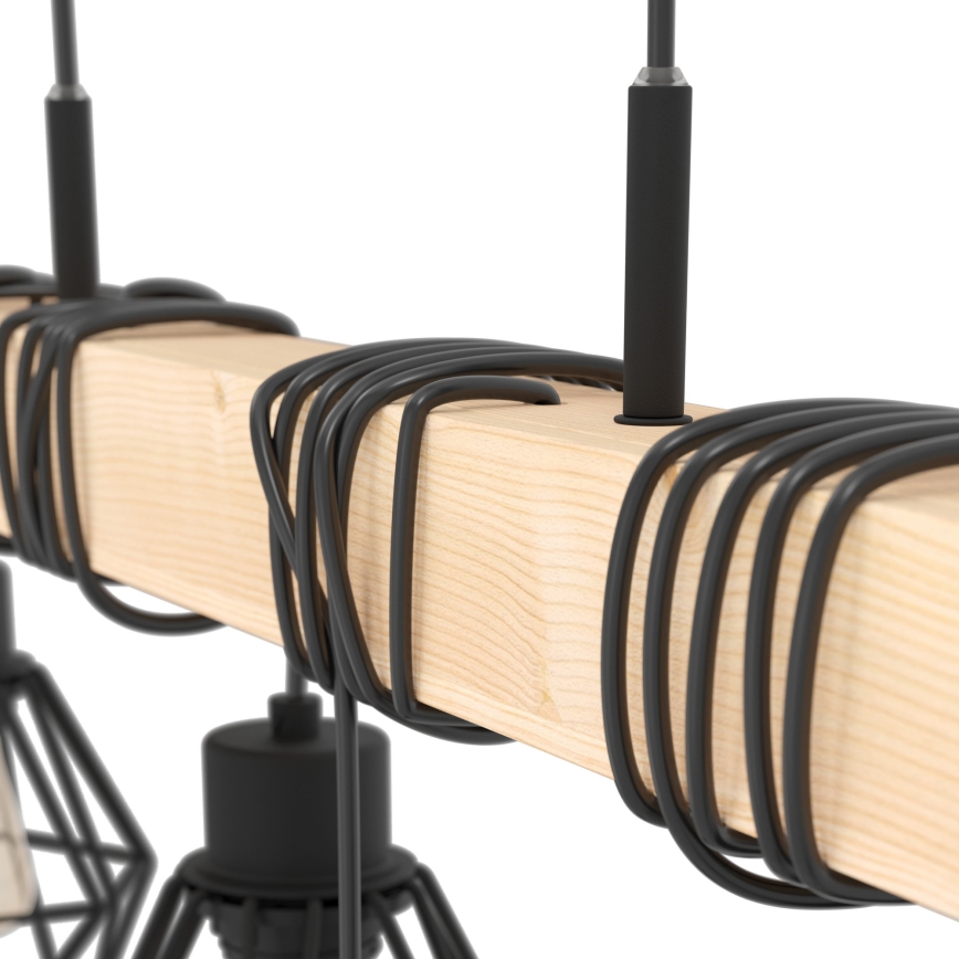 Eglo - Kattokruunu johdossa TOWNSHEND 6xE27/60W/230V - FSC sertifioitu